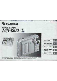 Fujifilm MX1200 manual. Camera Instructions.